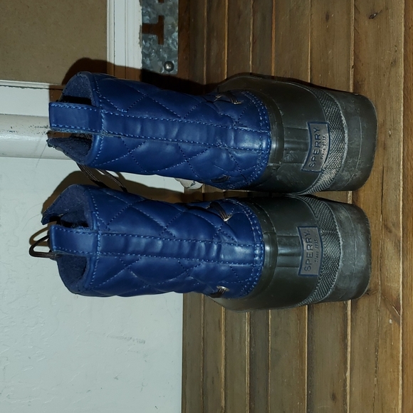 Sperry brown and blue boots size US 8 - Picture 3 of 6